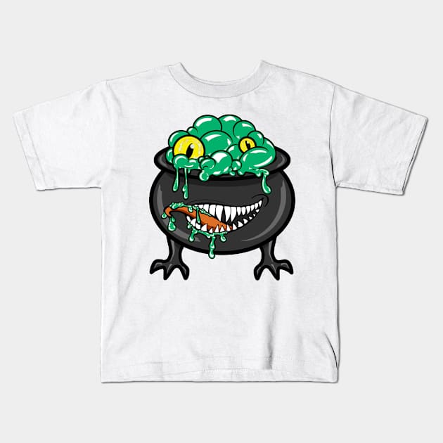 Cauldron Mimic Kids T-Shirt by Subpar Comic